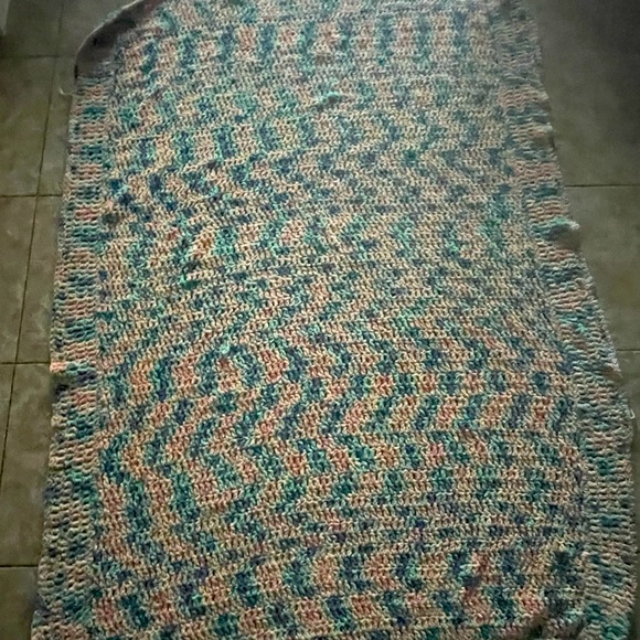 Handmade Crochet Blanket - Picture 2 of 3